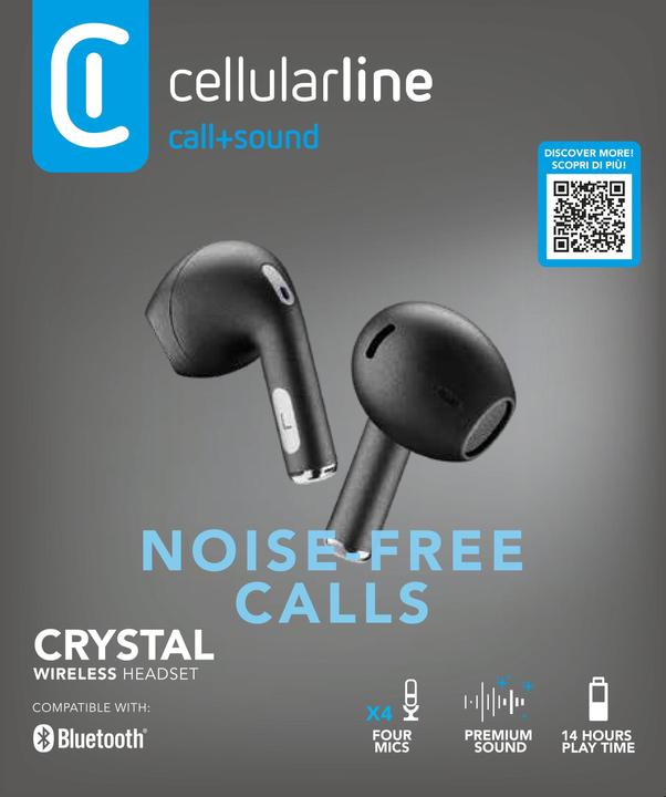 Immagine prodotto Cellularline Crystal (ANC, 3.50 h, Senza fili)