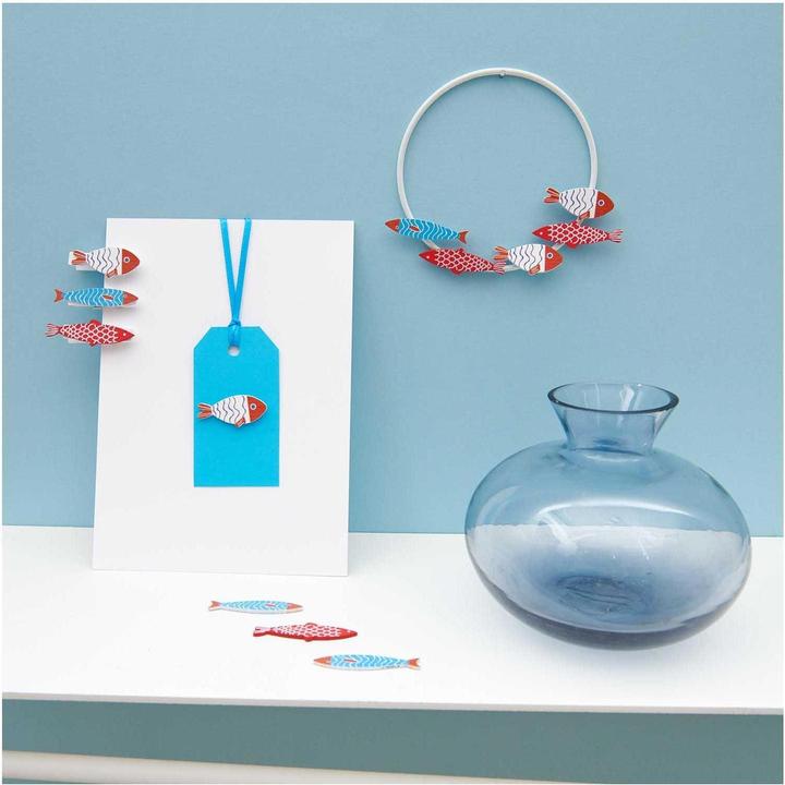 Actual product image Rico Design Decorative clip fish 8 pieces, Multicolor