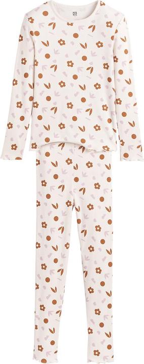 Produktbild La Redoute Collections Gerippter Pyjama mit Blumenmuster (128)