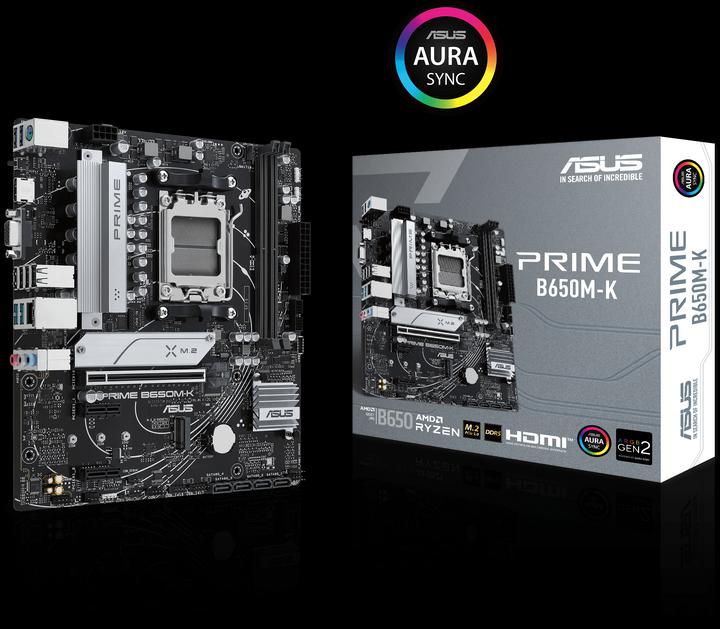 Image du produit ASUS Prime B650M-K (AM5, AMD B650, mATX)