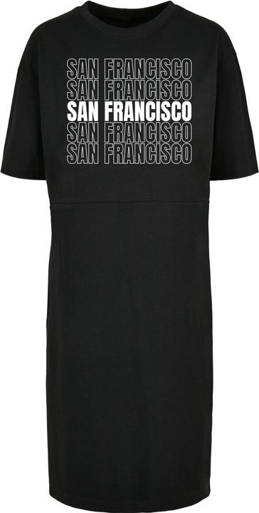 Merchcode Ladies San Francisco X Organic Oversized Slit Tee Dress - 118817 (S)