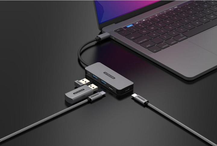 Actual product image Sitecom CN-5010 USB-Cto2x USB-A+2x USB-CHub (USB-C, 2 Ports)
