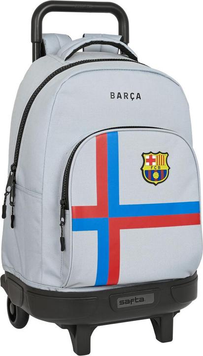 FC Barcelona School Rucksack with Wheels F.C. Barcelona Grey (33 x 45 x 22 cm)