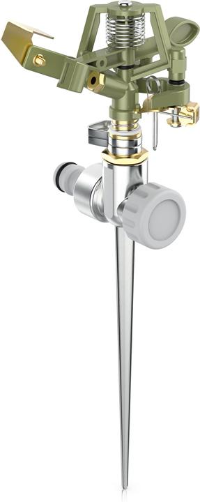 Actual product image Brandson Metal circular sprinkler, interval sprinkler, impulse sprinkler, lawn sprinkler up to 450 m² (Impulse, circular and sector sprinklers)