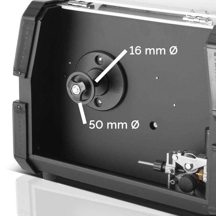 Image du produit Stahlwerk Poste à souder sous protection gazeuse MIG 155 ST IGBT de 155 ampères avec MMA E-Hand