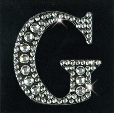 Actual product image Artoz Sticker Crea Motions rhinestone letters G