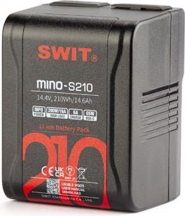 Actual product image Swit Mino-S210 | USB-C, tiny size with 210Wh pocket mini battery, USB-A/USB-C/D-tap, V-Mount, also i (Rechargeable battery)