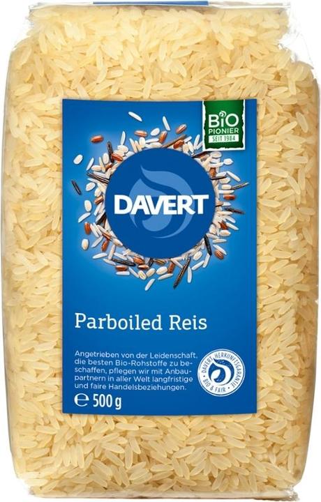 Actual product image Davert Parboiled rice organic (500 g)