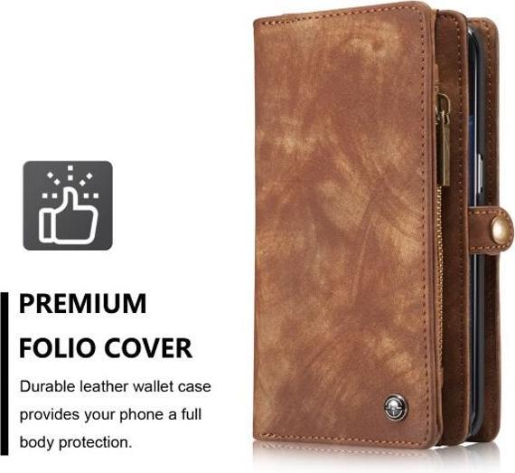 Produktbild Caseme Leder Portemonnaie mit Plastik Hülle (Samsung Galaxy S7 Edge)