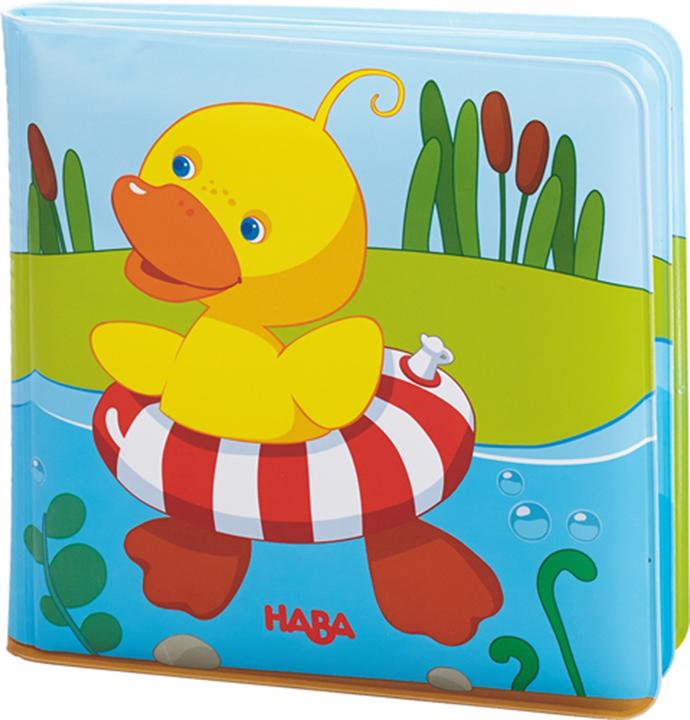 Actual product image Haba Bathing book Schwimmente (German, French, English)
