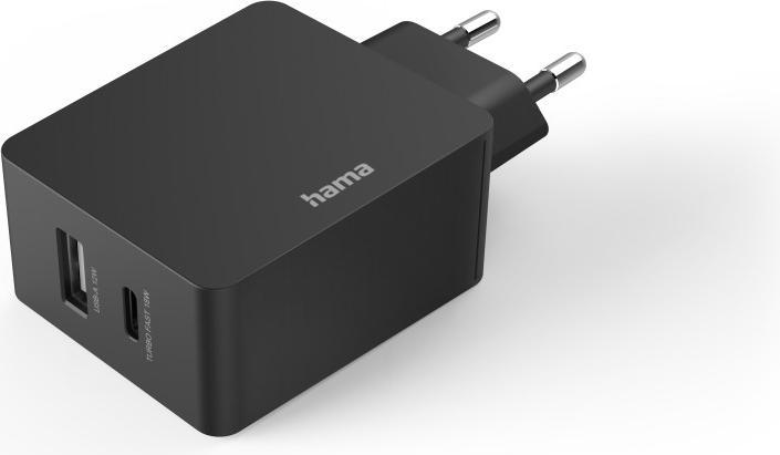 Productafbeelding Hama Lader, USB-C (PD/QC) + USB-A, 30 W, 20 stuks in display (30 W)