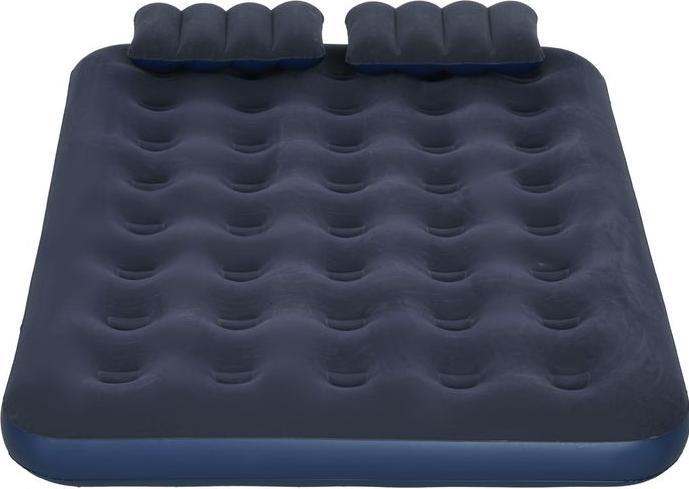 Immagine prodotto Swisshandel24 Materasso gonfiabile per 2 persone, con pompa a mano, morbido e robusto, 203x152x22cm, blu (152 x 203 cm)