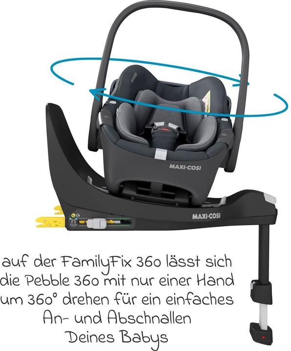 Produktbild Maxi-Cosi Babyschalen Babyschale Pebble 360 i-Size drehbar ab Geburt (Babyschale, ECE R129/i-Size Norm)