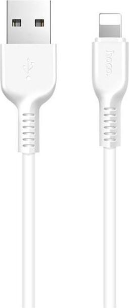 Produktbild Partner Telecom Cable Hoco HOCO cable USB A to Lightning X13 1 m white (1 m, USB 3.2 Gen 1)