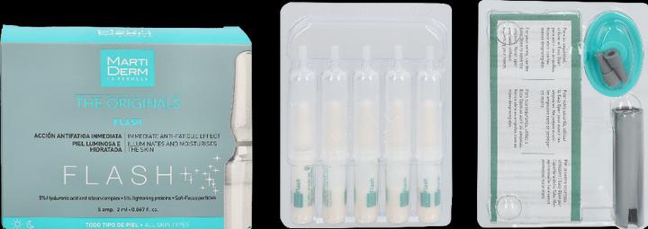 Actual product image Martiderm The Originals Flash Ampoules (5 x 2 ml) (10 ml)