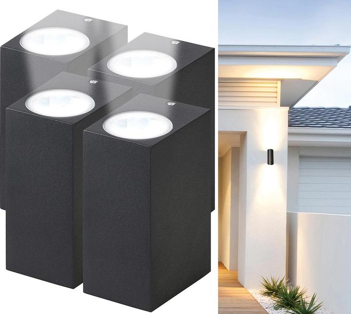Immagine prodotto Lunartec Set di 4 applique LED angolari (GU10, IP44)