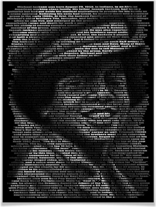 Immagine prodotto Trenddeko Heine - Michael Jackson Biografia (40 x 50 cm)
