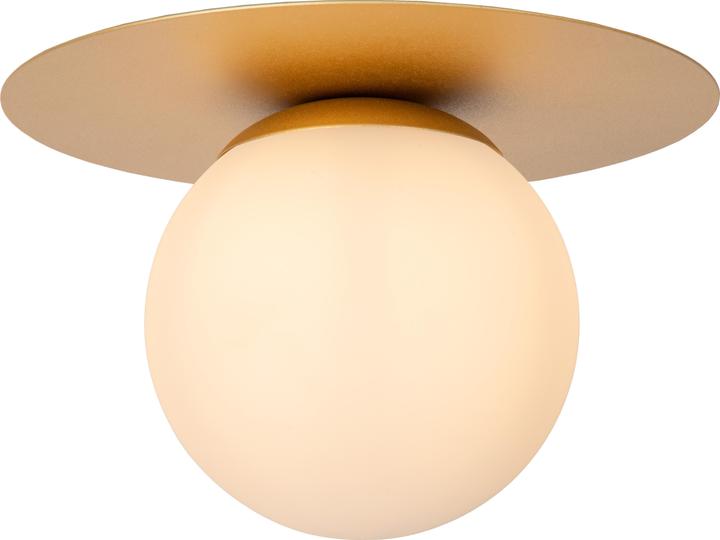 Actual product image Lucide TRICIA - Ceiling lamp - Ø 25 cm - 1xE27 - Matt gold / brass 79187/01/02 (E27)