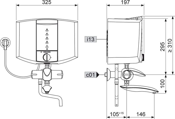 Produktbild Stiebel Eltron EBK 5 K Kochendwassergerät, Kunststoff, 5 Liter, Kunststoffarmatur