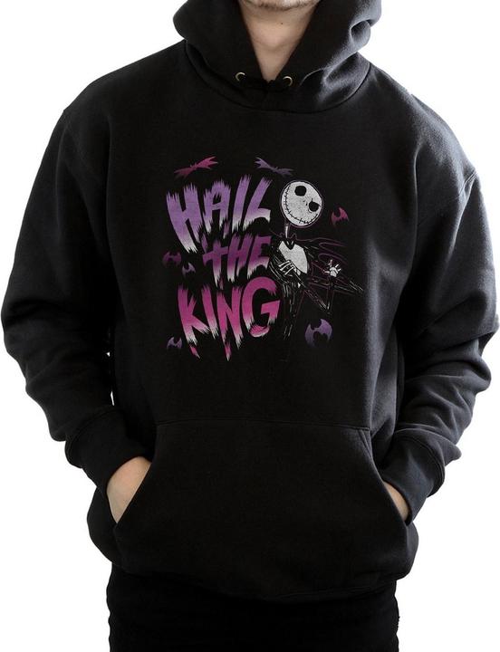 Immagine prodotto Disney Nightmare Before Christmas Hail The King Felpa con Cappuccio Uomo (L)