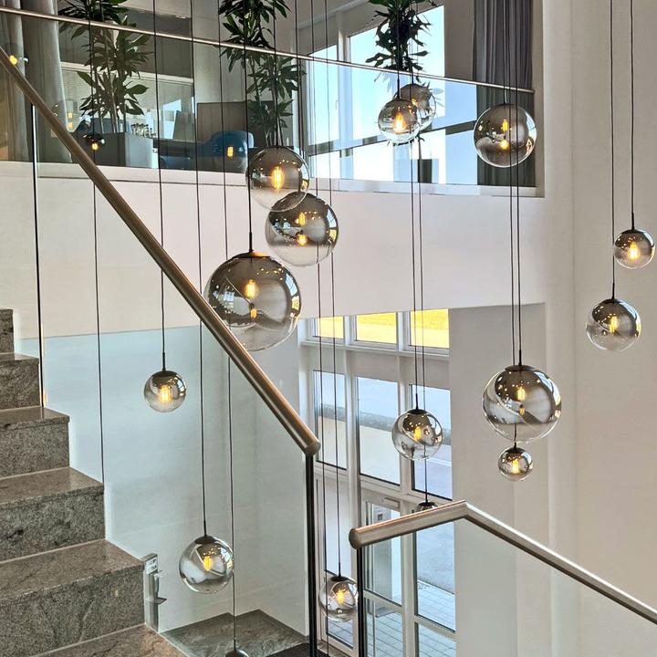 Actual product image s.luce Orb glass globe pendant light (E27)