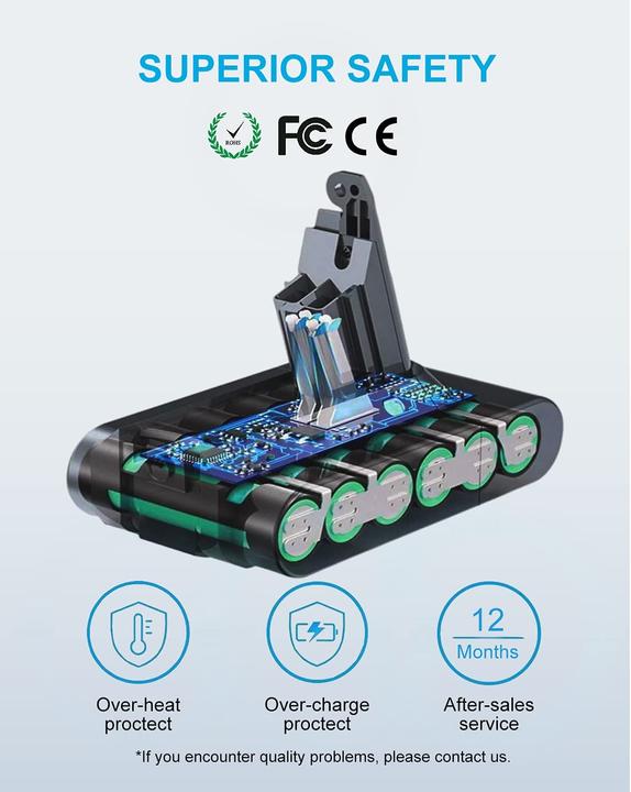 Produktbild DTK Ersatzakku fuer Dyson Staubsauger V6