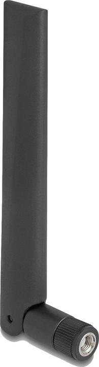 Productafbeelding Delock WiFi 6E antenne RP-SMA connector 3 dBi omnidirectioneel met kantelverbinding zwart (WiFi)