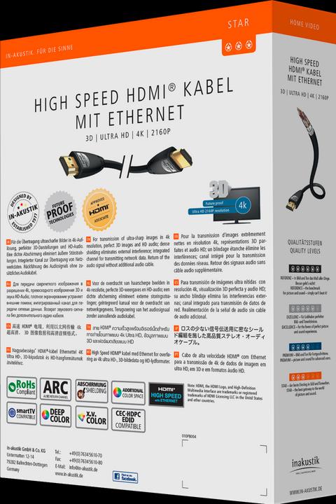Produktbild Inakustik HDMI (Typ A) — HDMI (Typ A) (10 m, HDMI)