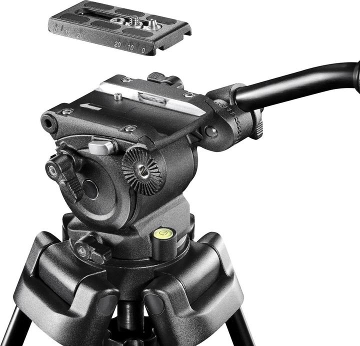 Actual product image mantona Dolomit 1300 tripod 1/4 inch, 3/8 inch working height= (Metal)