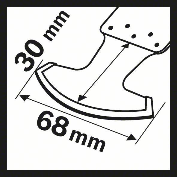 Produktbild Bosch Professional Zubehör Carbide-RIFF Segmentsägeblatt MATI 68 RT3, 30 x 68 mm, 1er-Pack