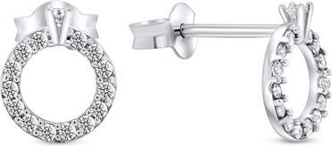 Brilio Silver - Sparkling silver earrings EA357W