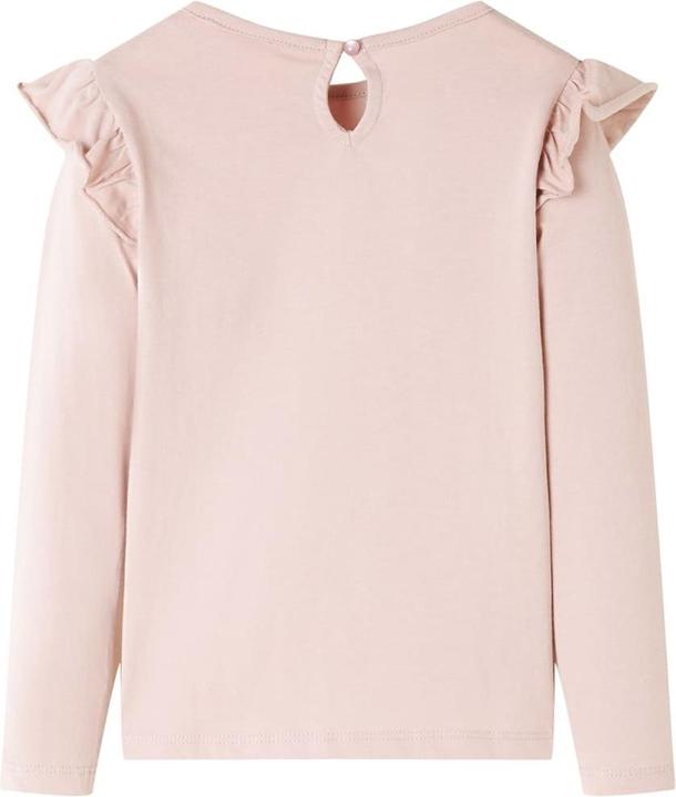 Actual product image VidaXL Children's long-sleeved shirt pink 104,Material: 100 % cotton,Colour (104)