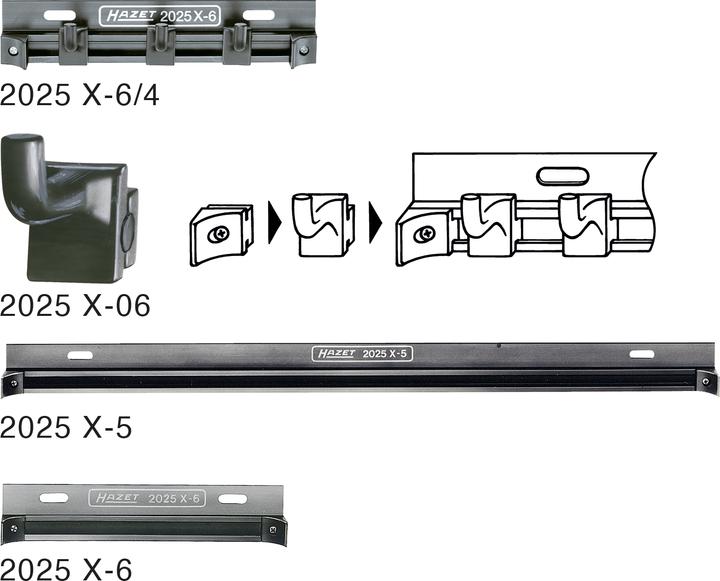 Image du produit HAZET Rail de fixation 2025X-5 (44 cm)