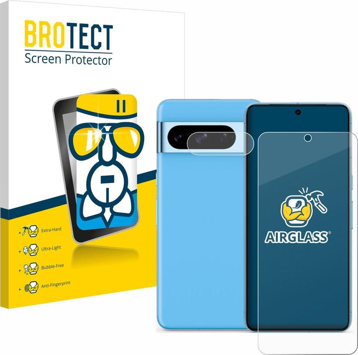 BROTECT Pellicola di vetro antiproiettile AirGlass (1 Pezzo/i, Google Pixel 8 Pro)