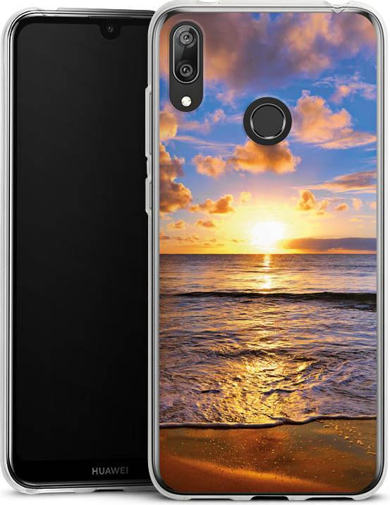 Actual product image DeinDesign Silikon Hülle für Huawei Y7 (2019) Handyhülle Case Smartphone Schutzhülle Meer Sonnenuntergang (Huawei Y7 (2019))