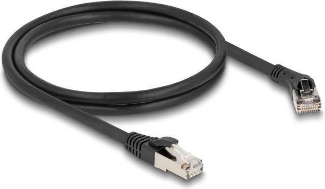 Immagine prodotto Delock Cavo di rete RJ45 Cat.8.1 S/FTP con spina 45ï¿½ angolata a destra per collegarsi direttamente a (S/FTP, CAT8.1, 1 m)