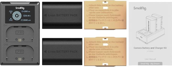 Actual product image SmallRig LP-E6NH Camera Battery and Charger Kit 3821 (Rechargeable battery)