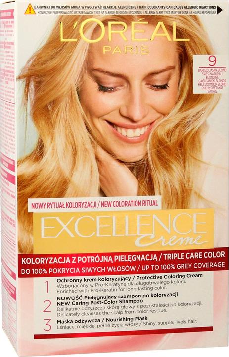 Image du produit L'Oréal Paris L'Oréal - Excellence Crème Dye Hair 9 Very Lightonde (9 blonde très claire)