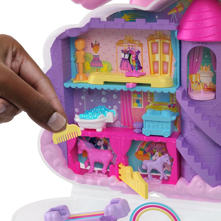 Image du produit Polly Pocket Coffret de jeu de cheveux licorne