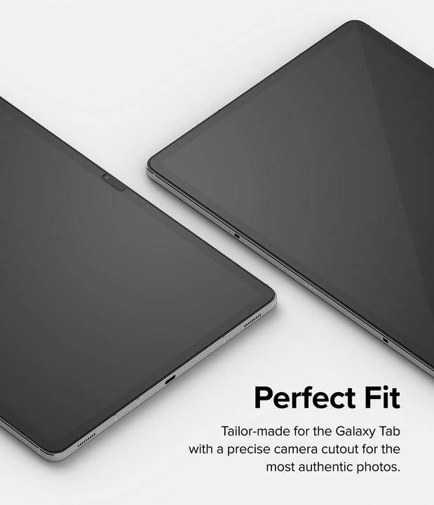 Actual product image Ringke Galaxy Tab S8+ / S7+ / S7 FE Screen Protector Invisible Defender Tempered Glass Transparent (1 Piece, S8 Plus)