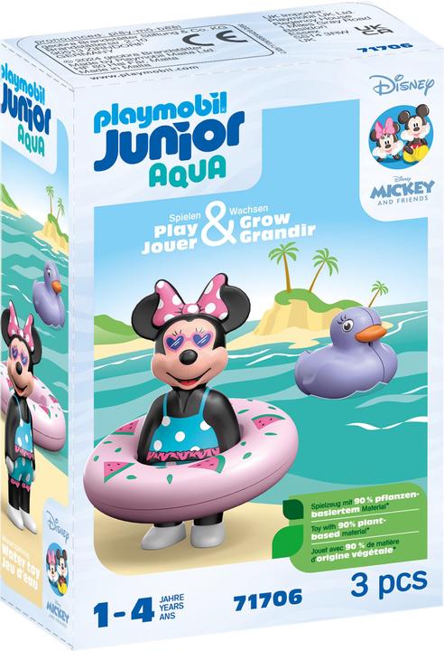 Actual product image Playmobil 71706 Playm. 1.2.3 & Disney: Minnie's beach house (71706, Playmobil Figures)