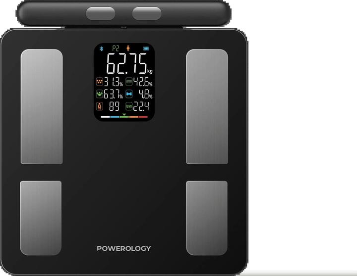 Actual product image Powerology 8-Electrode Smart Body Analyzer Scale Composition with Digital Screen Display