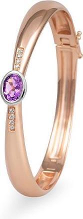 Actual product image Breuning Bangle - E.Amethyst/E.Sapphire White