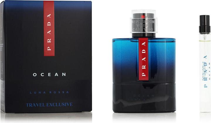 Produktbild Prada Set mit Damenparfüm Luna Rossa Ocean EDT 2 Stücke (Eau de Toilette, 10 ml)