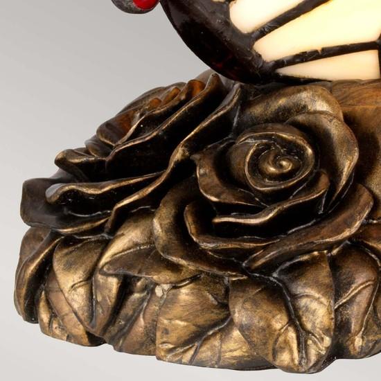 Actual product image Elstead Lighting Tiffany Animal Lamps LED Table Lamp G9 Architectural Bronze (240 lm, G9)
