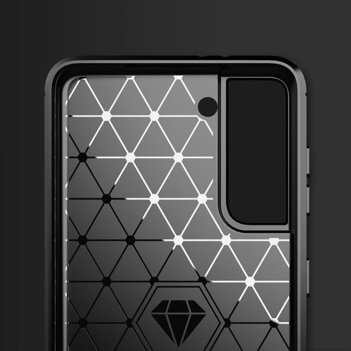 Image du produit Hurtel Carbon Case couverture flexible pour Samsung Galaxy S21 FE noir (Samsung Galaxy S21 FE)