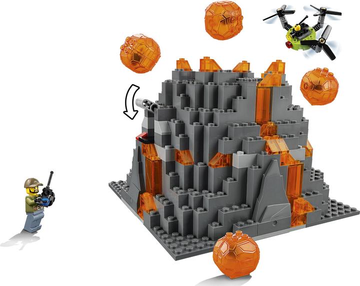 Produktbild LEGO City Vulkan-Forscherstation (60124, LEGO City)