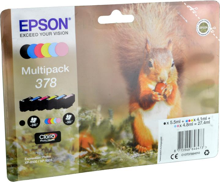 Epson 378 Claria Photo HD Multipack (M, Y, BK, C, LC, LM)