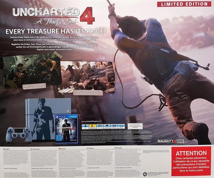 Actual product image Sony Playstation 4 Uncharted 4 Limited Edition, 1TB