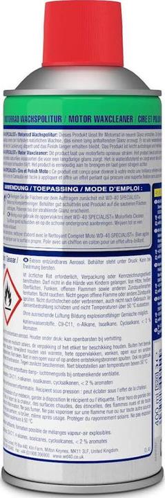 Actual product image WD-40 Motorbike wax polish (400 ml)